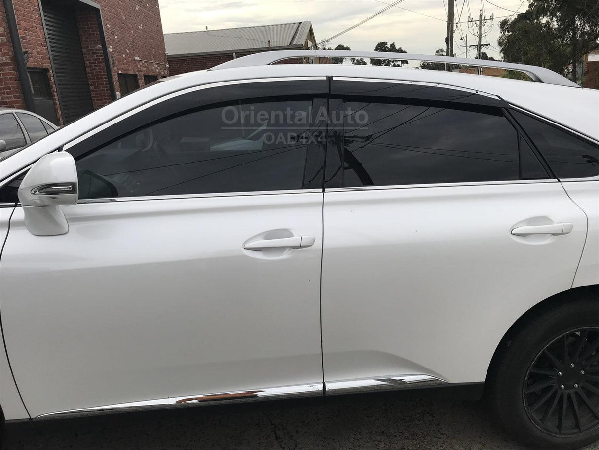 Stainless Edge Weather Shields for Lexus RX270/350/450H 2009-2015