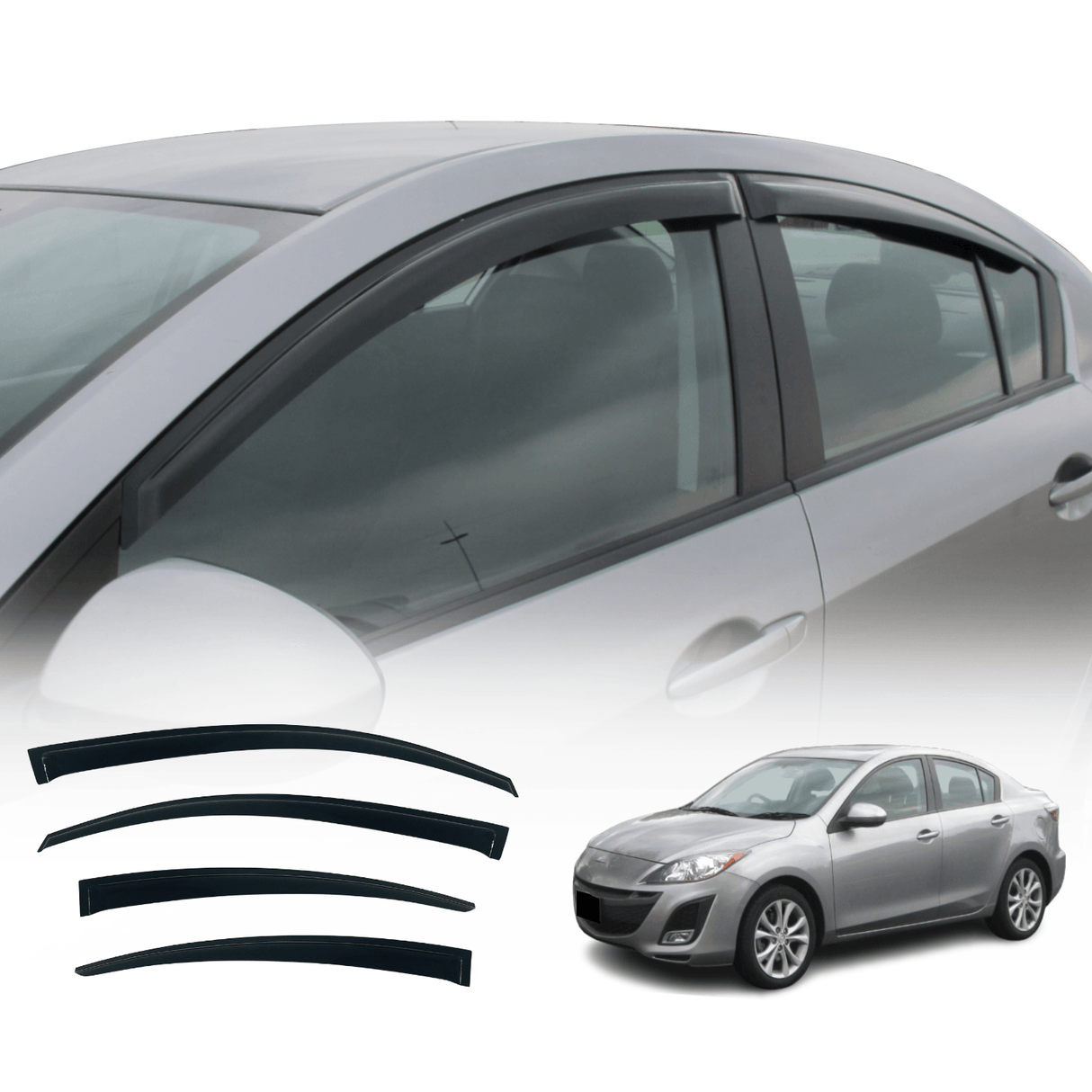 Weather Shields for Mazda 3 Sedan BL 2009-2013
