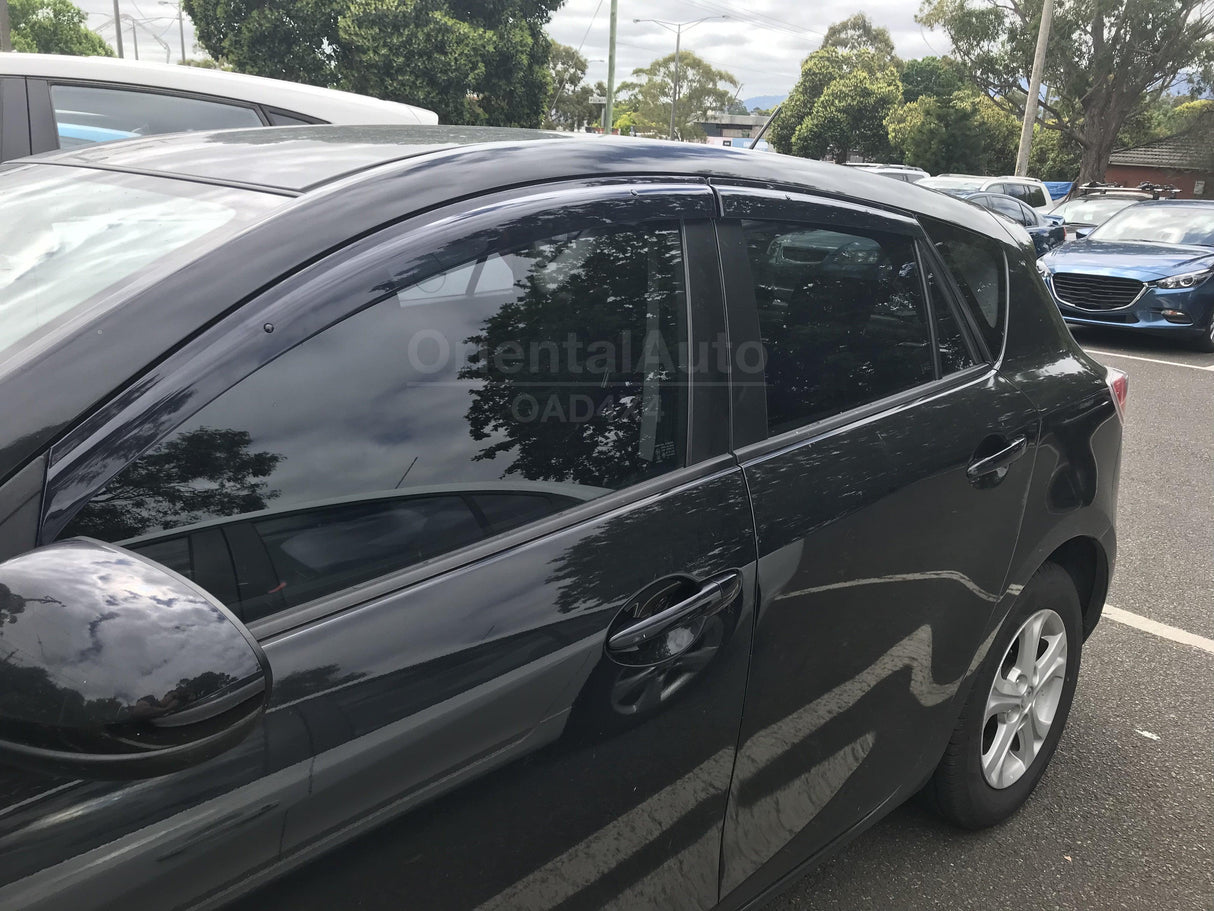 Injection Weather Shields for Mazda 3 Hatch 2009-2013