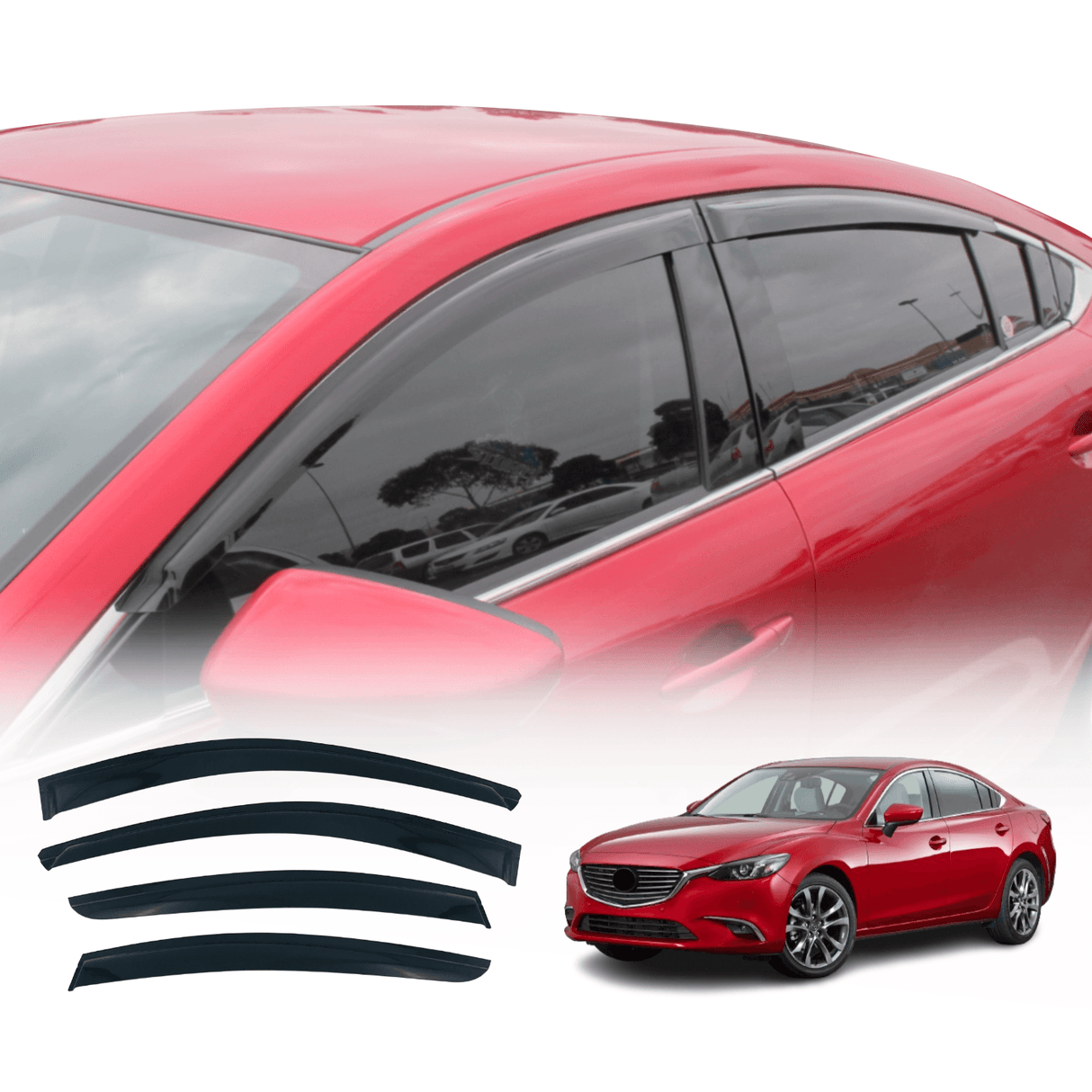 Weather Shields for Mazda 6 Sedan GJ 2012-Onwards