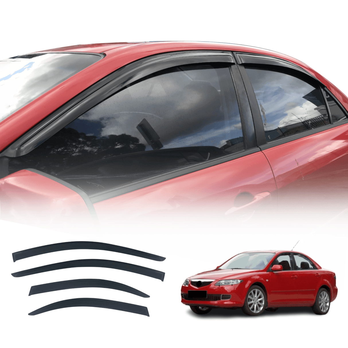 Weather Shields for Mazda 6 Sedan GG 2002-2007