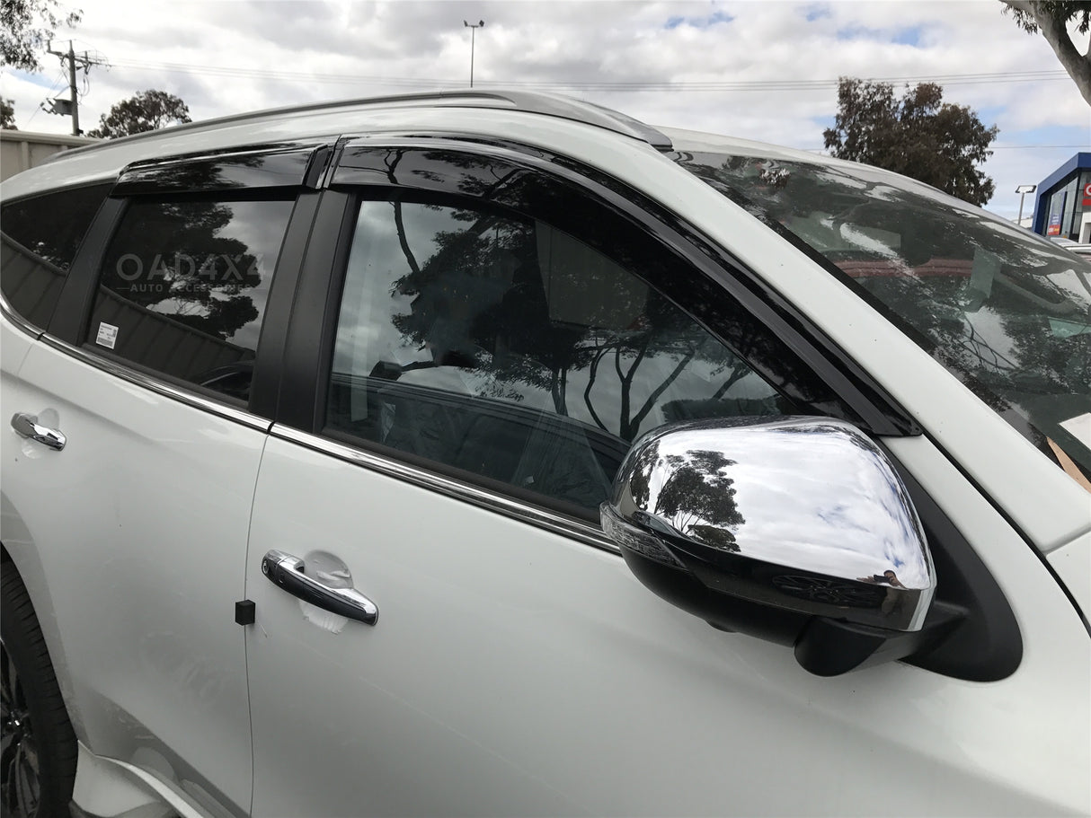 Pre-order Bonnet Protector & Injection Weathershields for Mitsubishi Pajero Sport QE Series 2015-2019