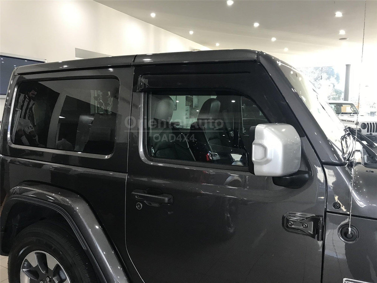 Widened Weather Shields for Jeep Wrangler JL 2 Doors 2018-Onwards 2PCS