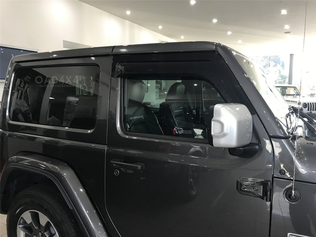 Bonnet Protector & Widened Weathershields for Jeep Wrangler JL Series 2 Doors 2018-Onwards 2PCS