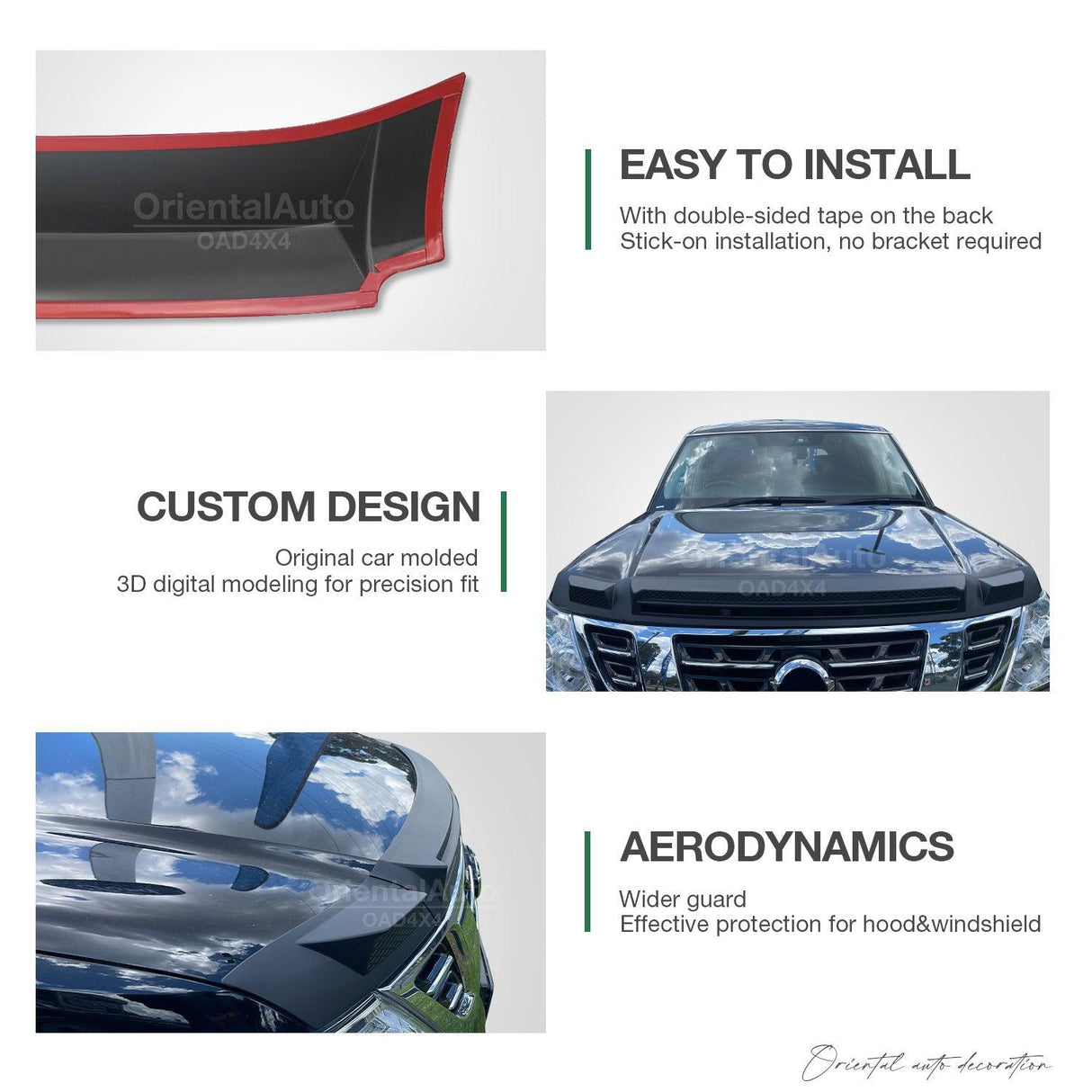 Bonnet Protector for Nissan Patrol Y62 2012-2019