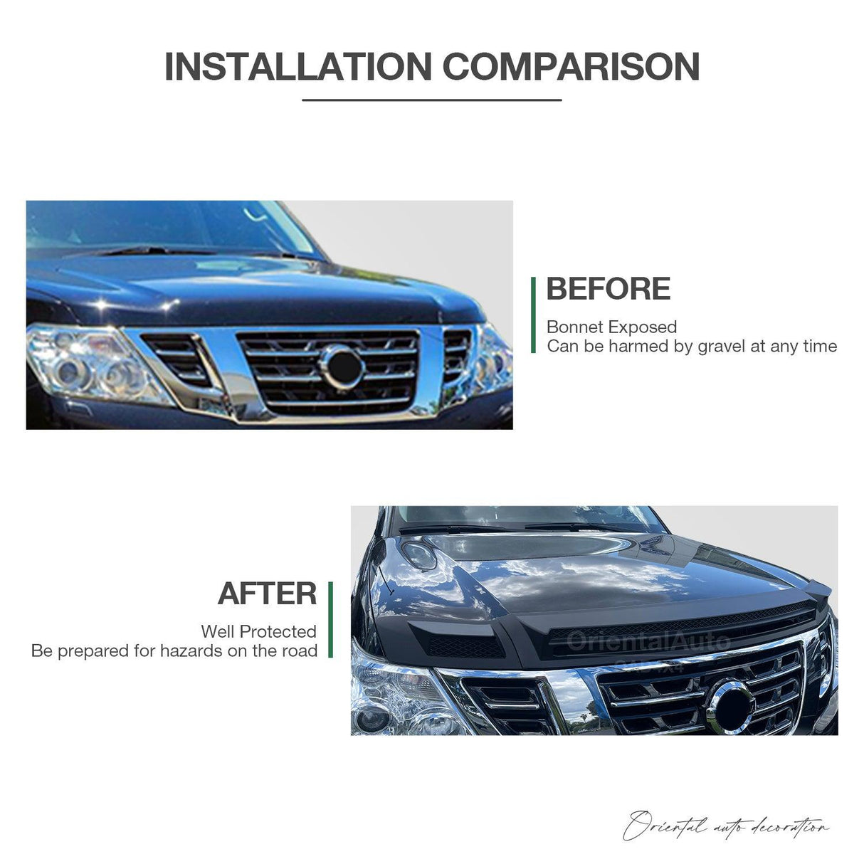 Bonnet Protector for Nissan Patrol Y62 2012-2019