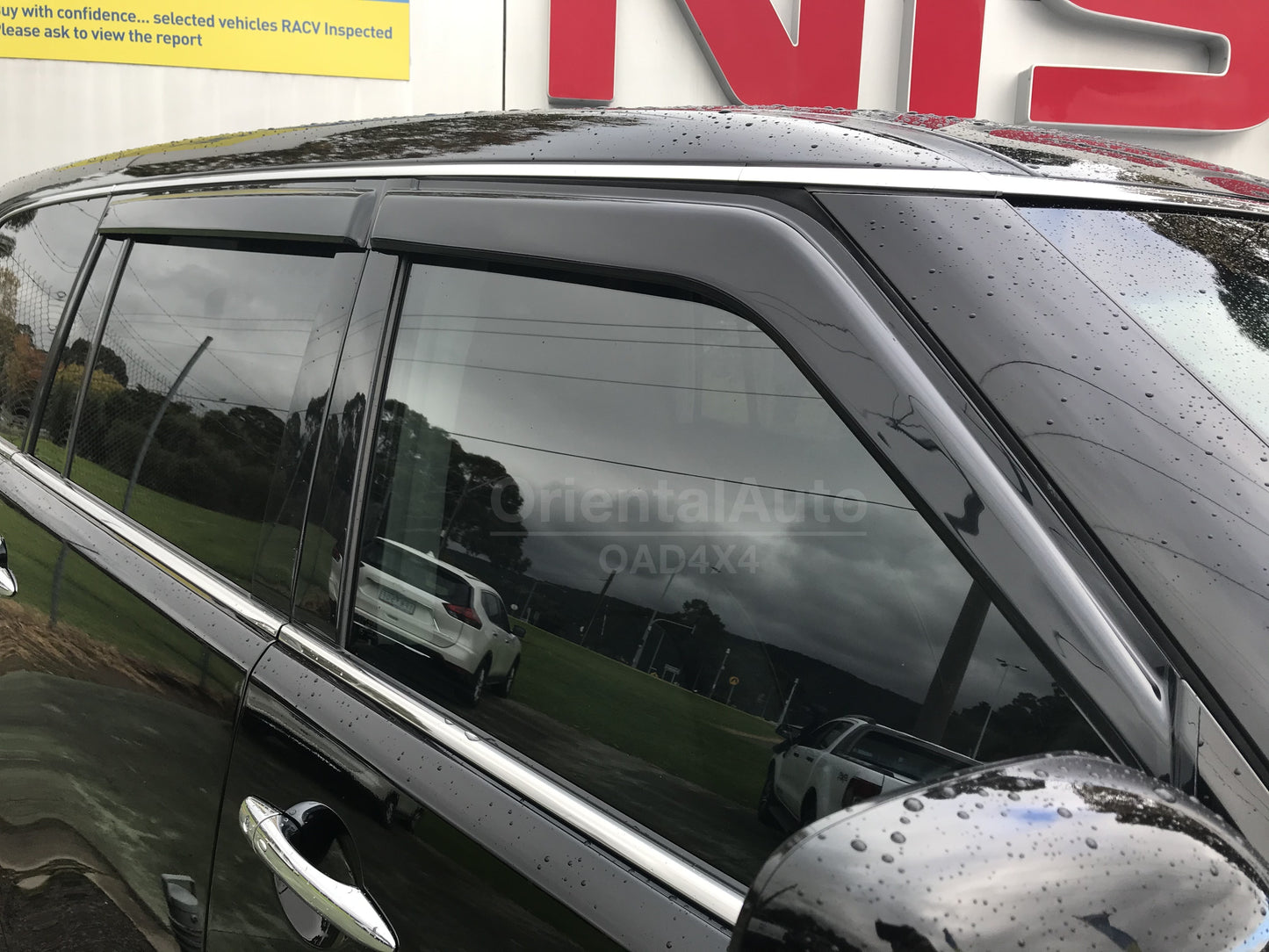 Injection Bonnet Protector & Luxury Weathershields for Nissan Patrol Y62 2012-2019 Weather Shields Window Visor Hood Protector Guard