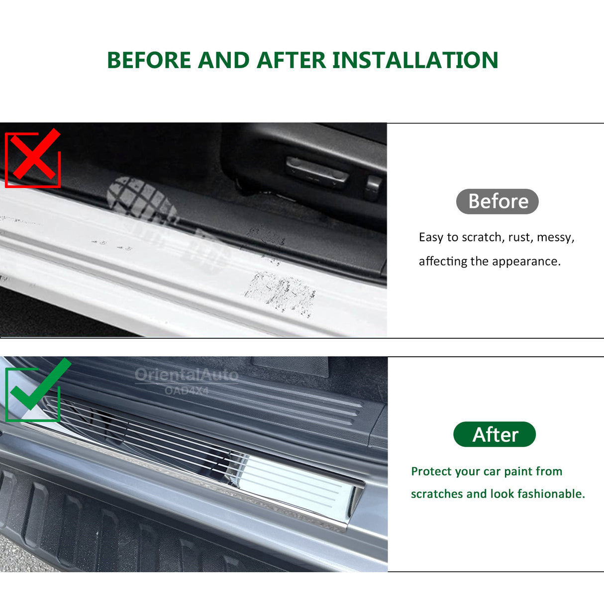 Stainless Door Sill Protector for Nissan Navara D27 Dual Cab 2026-Onwards