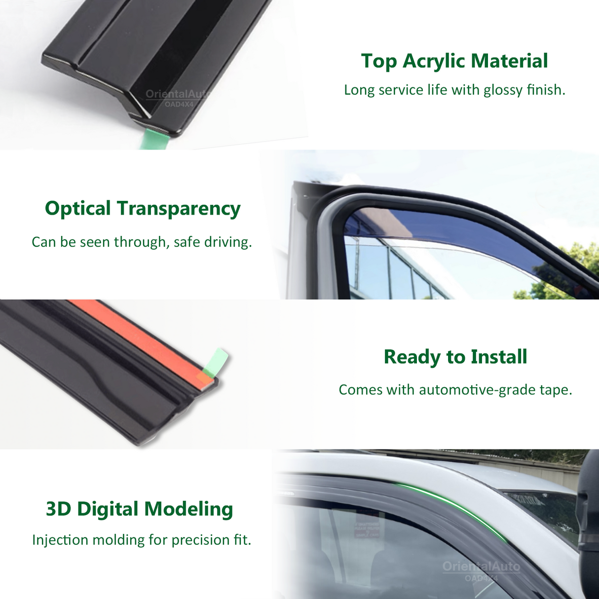 Injection Weather Shields for Jaecoo J8 2025-Onwards 6PCS