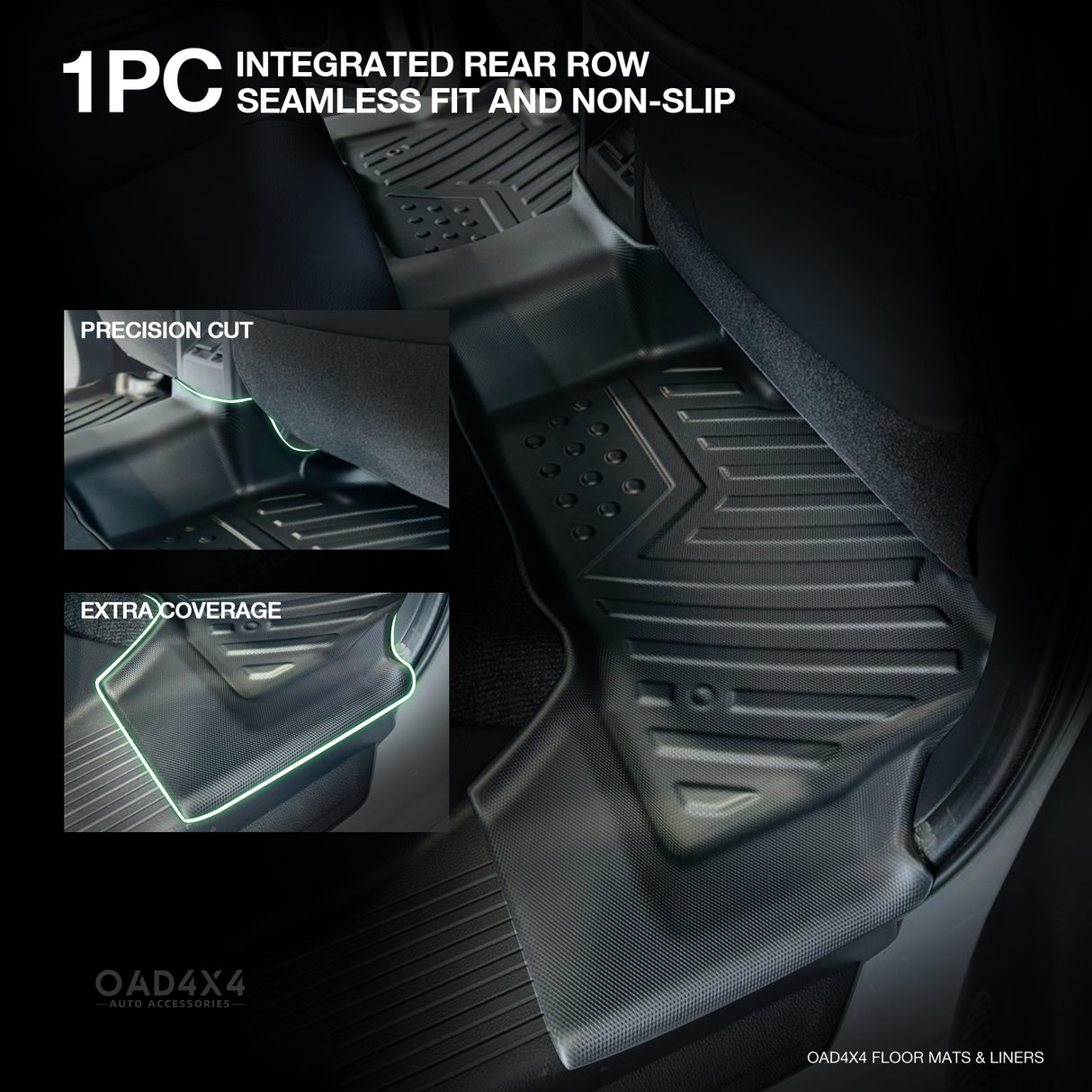 Floor Mats & Door Sill Protector for Mitsubishi Pajero Sport 2015-Onwards