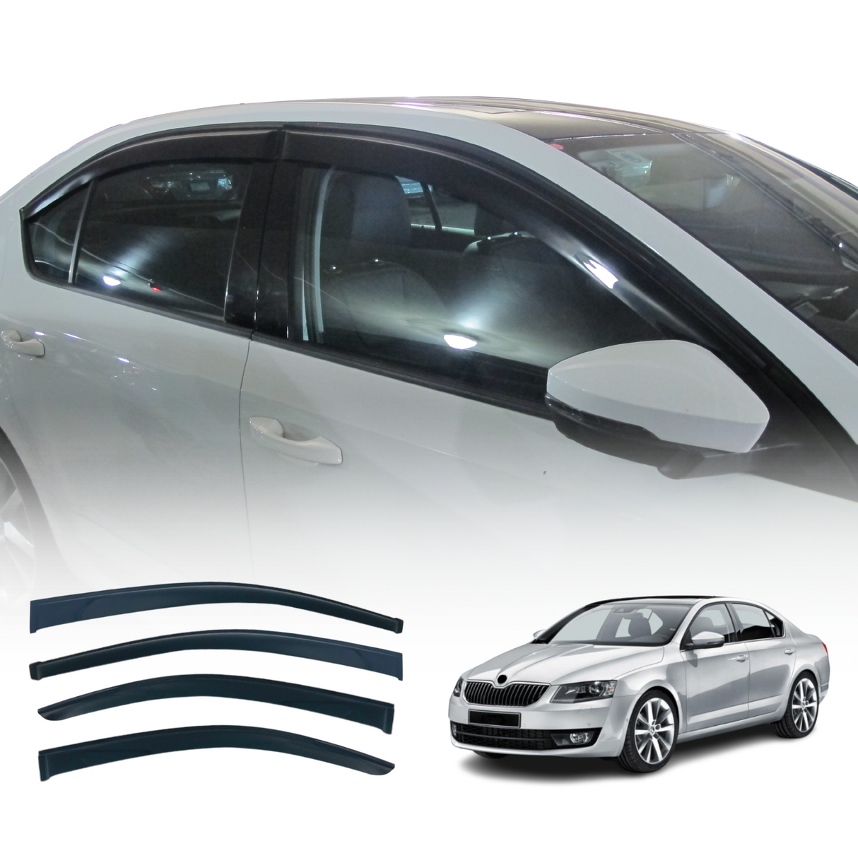 Weather Shields for Skoda Octavia Liftback NE Series 2013-2020