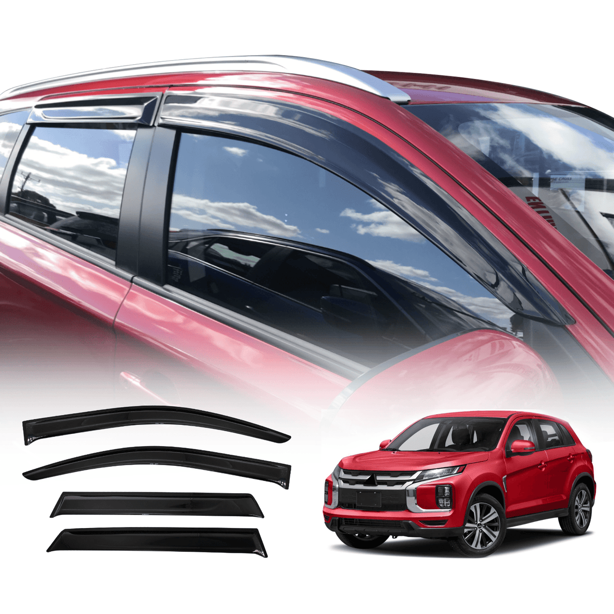 Luxury Weather Shields for Mitsubishi Outlander 2012-2021
