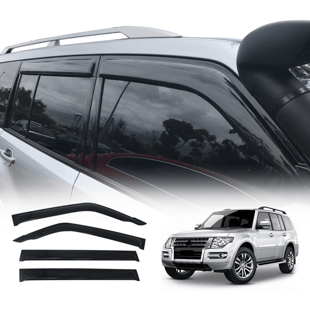 Luxury Weather Shields for Mitsubishi Pajero 2000-2021