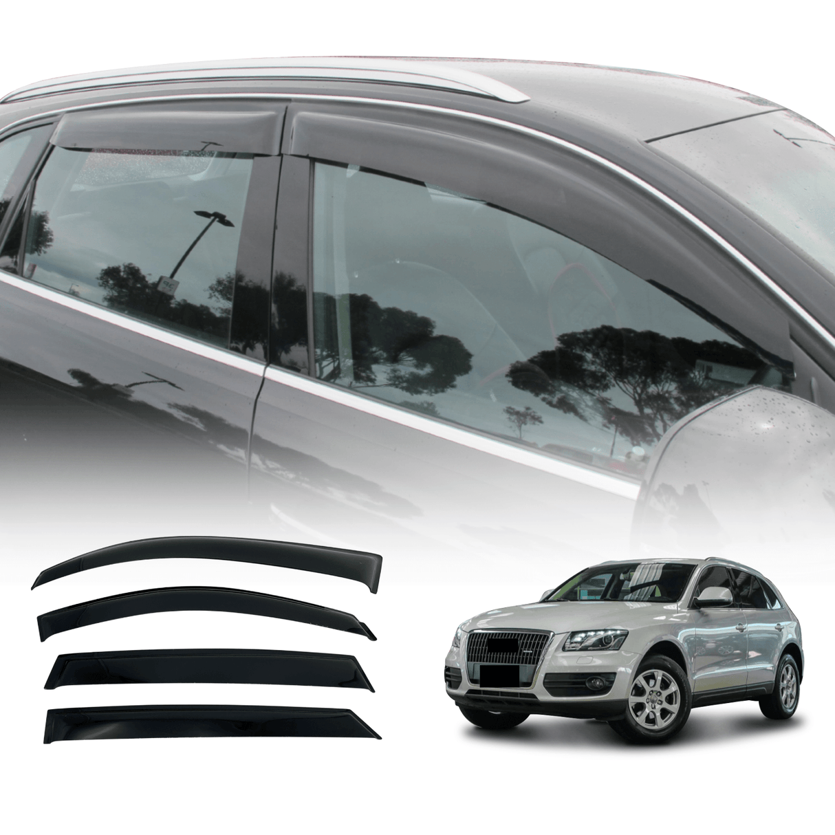 Weather Shields for Audi Q5 8R Series 2009-2017