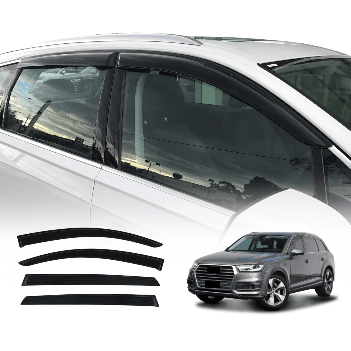 Luxury Weather Shields for Audi Q7 SQ7 4M Series 2015-Onwards
