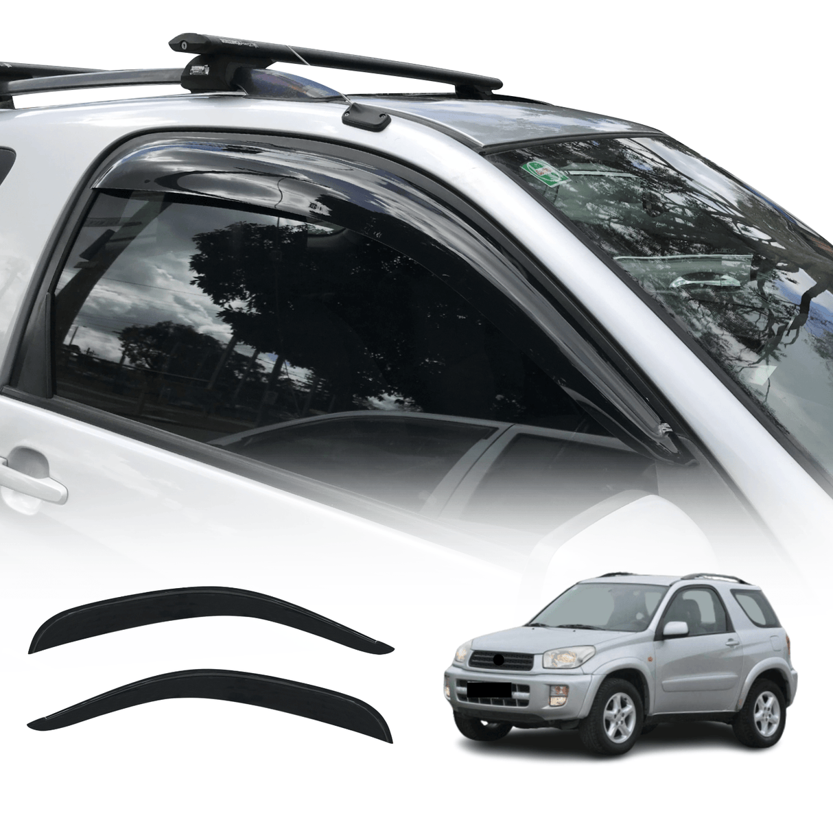 Weather Shields for Toyota RAV4 2000-2005 3 Doors