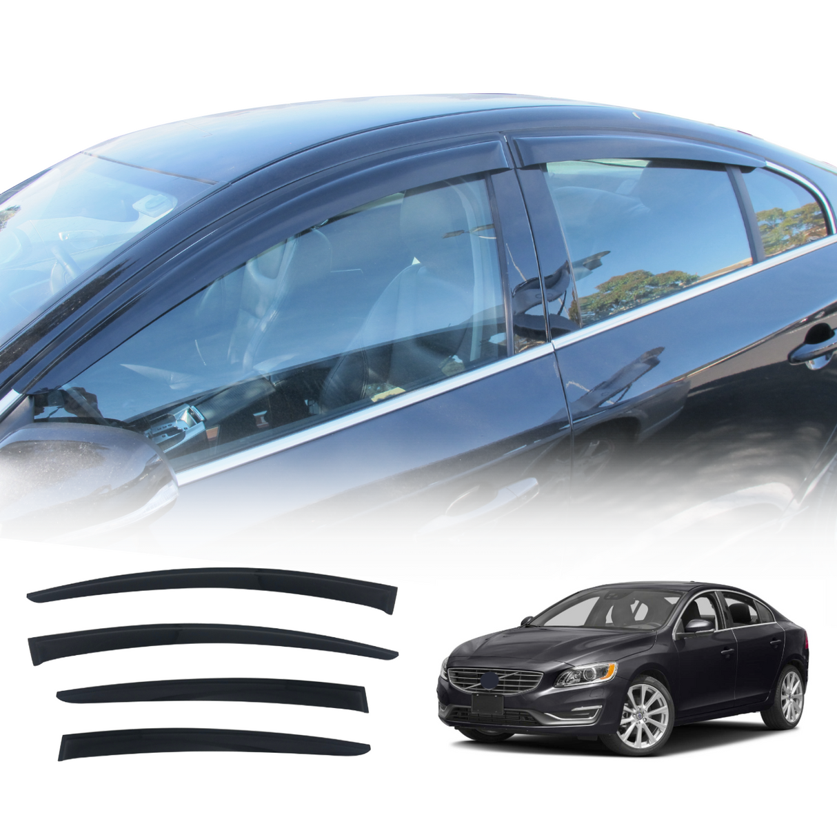 Weather Shields for Volvo S60 2010-2018