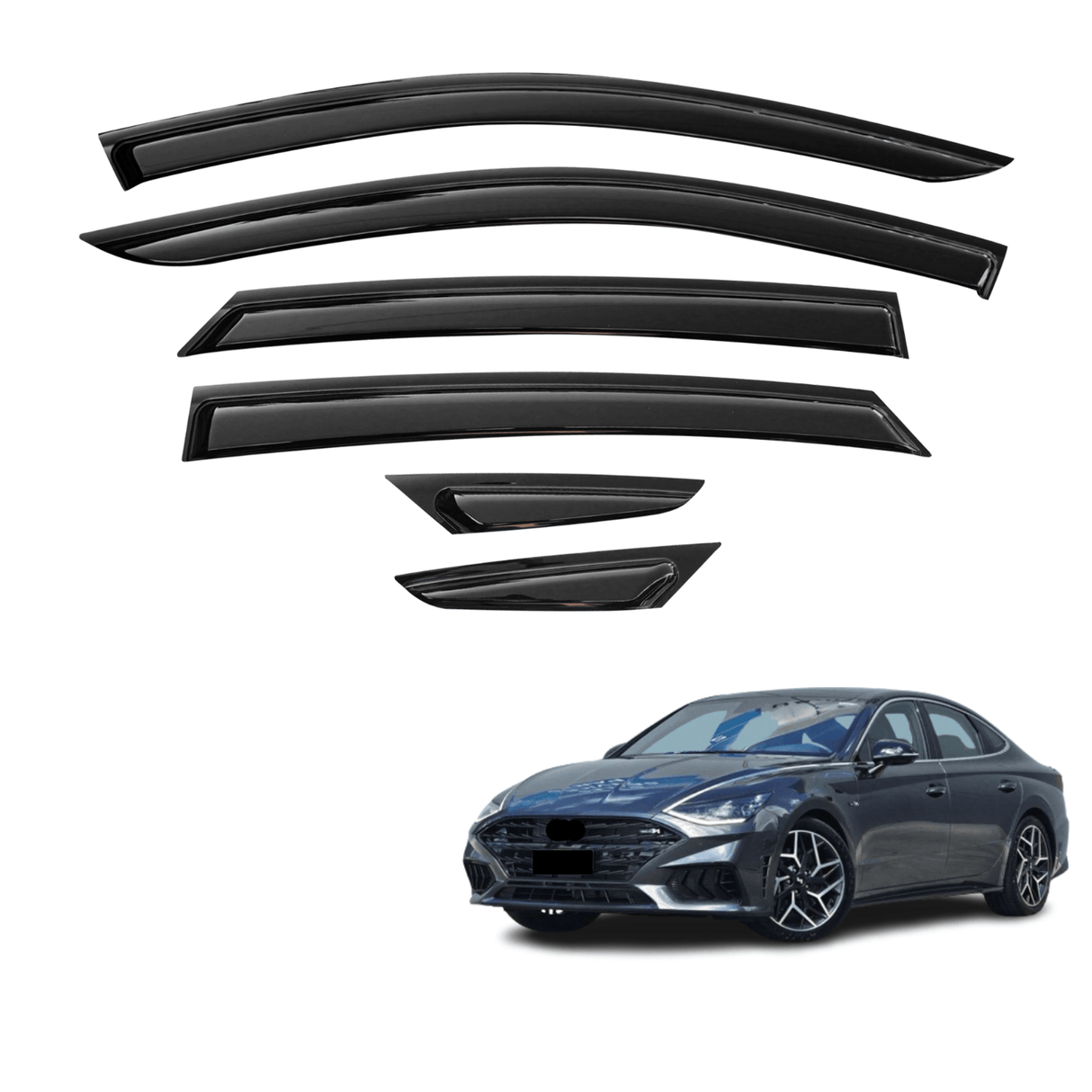 Luxury Weather Shields for Hyundai Sonata 2020-Onwards 6PCS