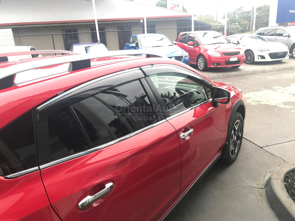 Stainless Edge Weather Shields for Subaru XV G5X 2017-2022