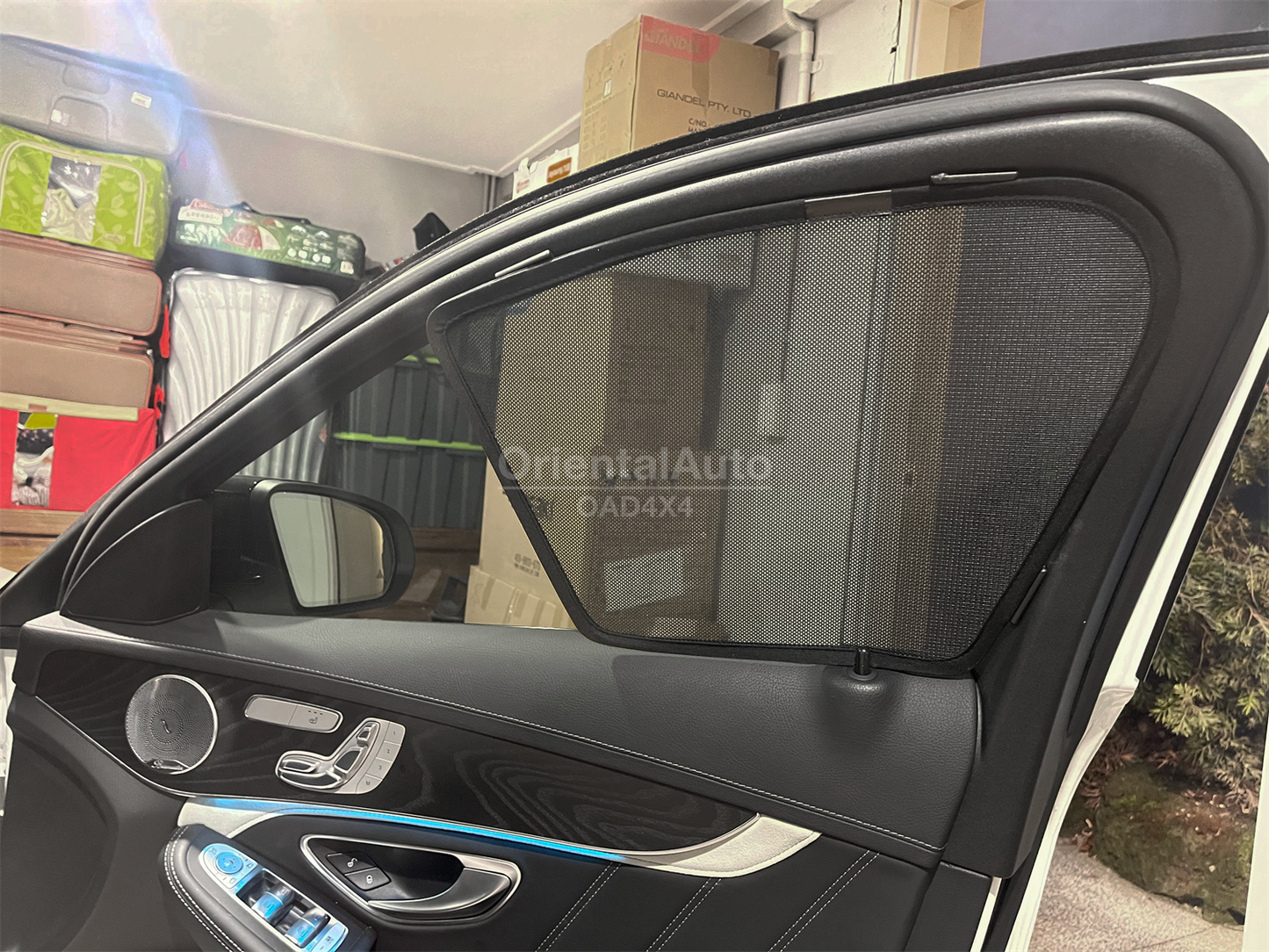 6PCS Magnetic Sun Shade for Mercedes-Benz C-CLASS W205 Sedan 2014-2021 Window Sun Shades UV Protection Mesh Cover
