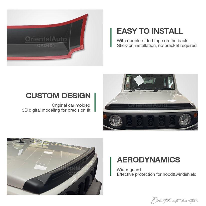 Bonnet Protector + Rear Roof Spoiler for Suzuki Jimny 2018-Onwards