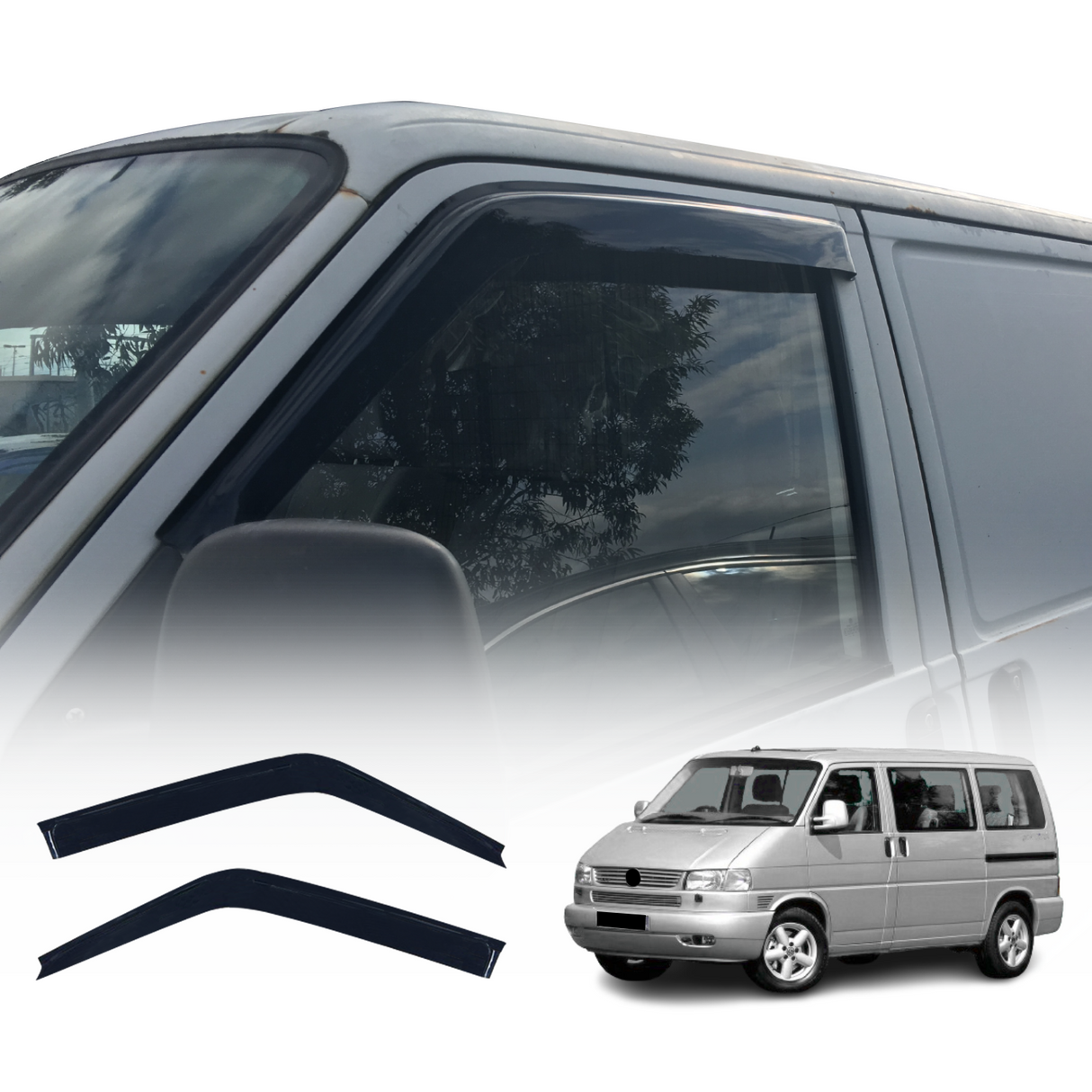 Weather Shields for Volkswagen Transporter T4 1993-2004 2PCS