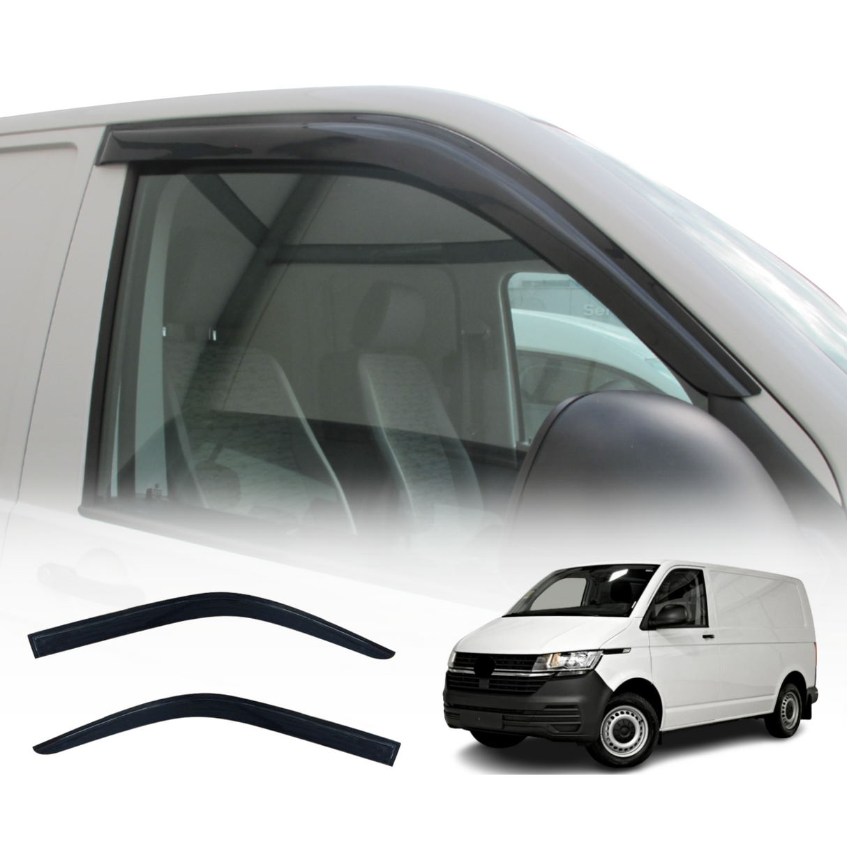 Weather Shields for Volkswagen Multivan / Transporter T6.1 2020-2024 2PCS