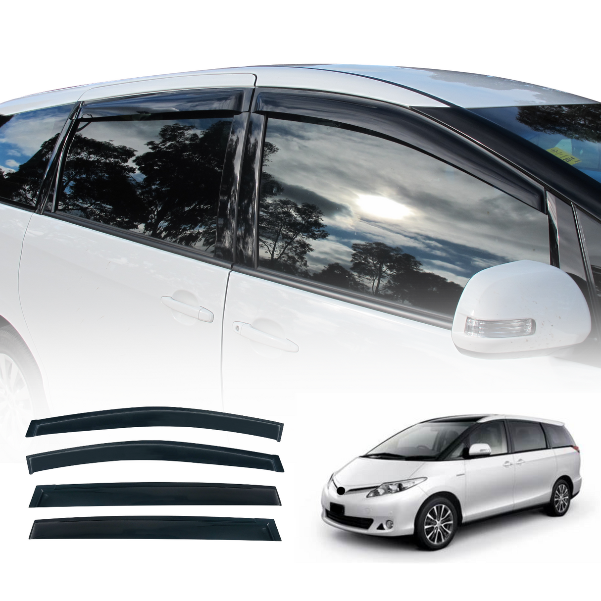 Weather Shields for Toyota Tarago 2006-2019