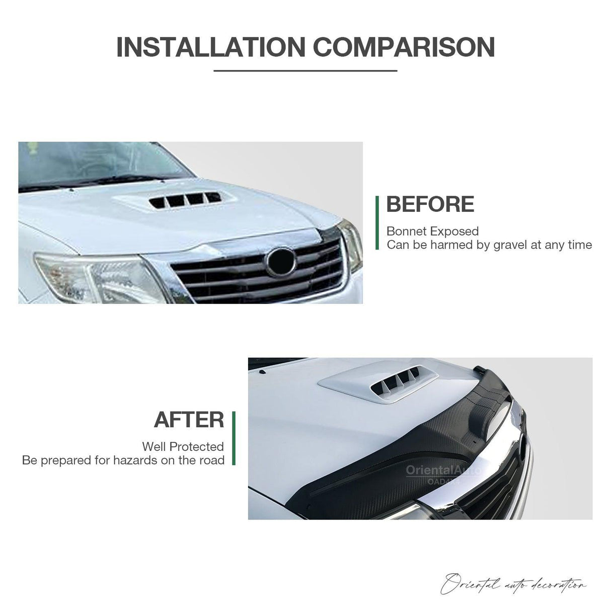 Bonnet Protector for Toyota Hilux 2011-2015