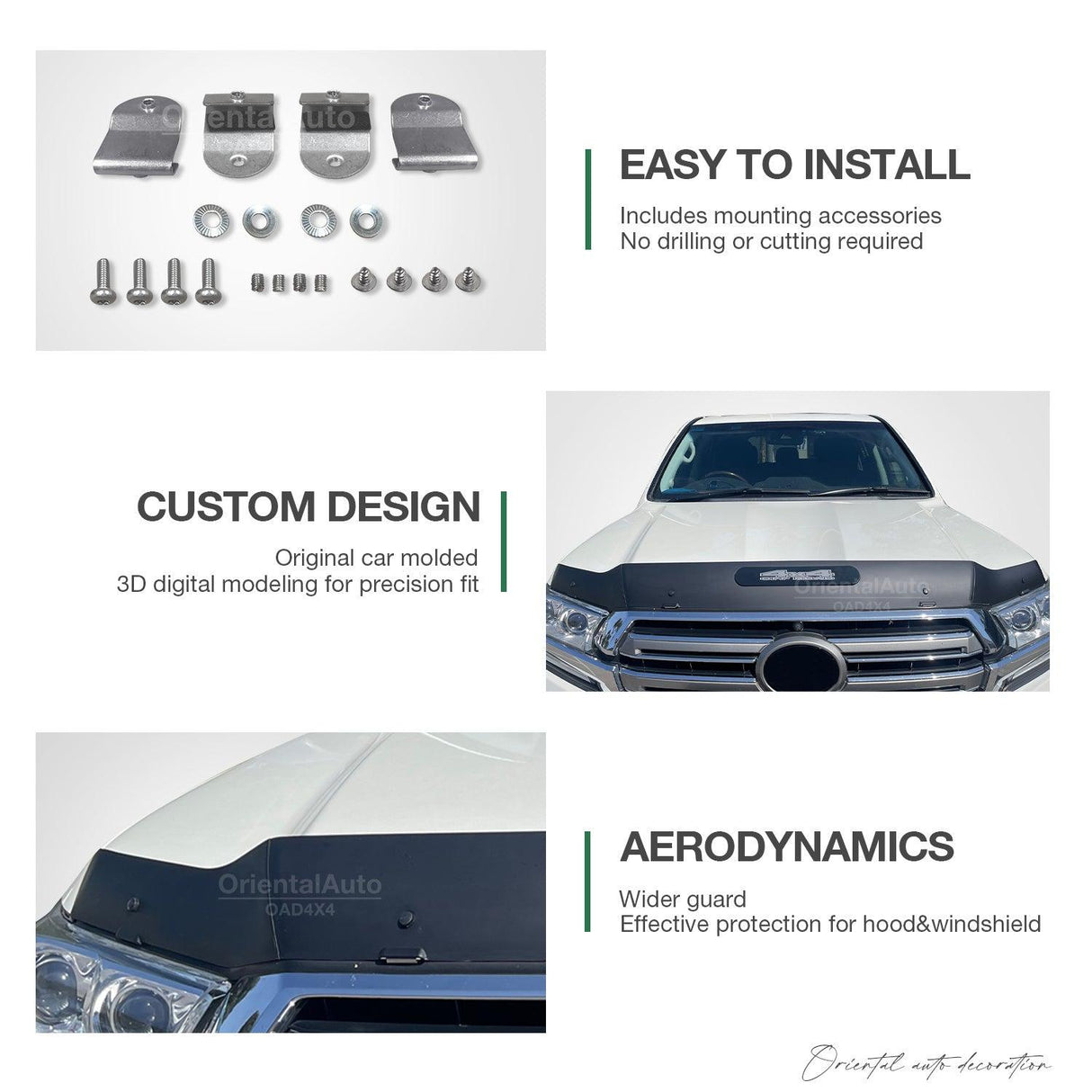 Bonnet Protector for Toyota Land Cruiser 200 2007-2015