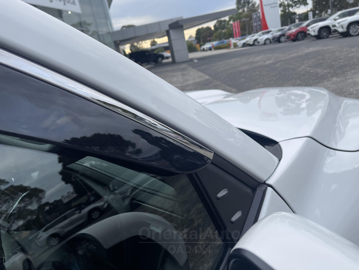 Stainless Edge Weather Shields for Toyota Land Cruiser 300 Series 2021-Onwards