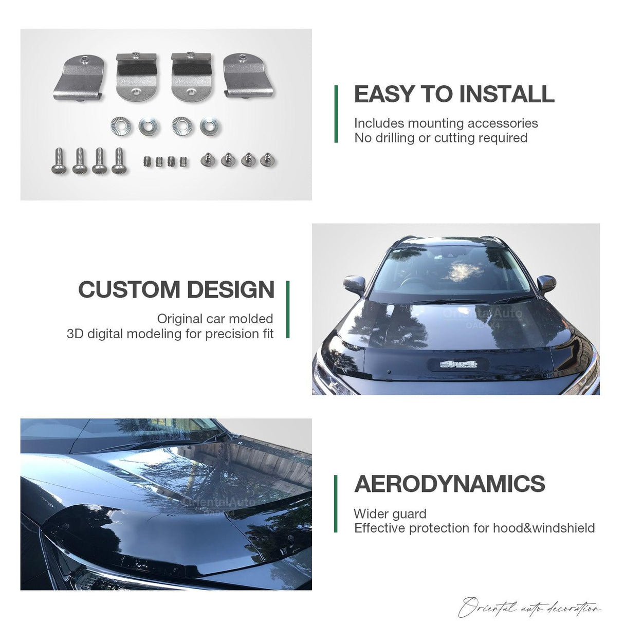 Bonnet Protector & Luxury Weathershields for Toyota RAV4 2019-Onwards