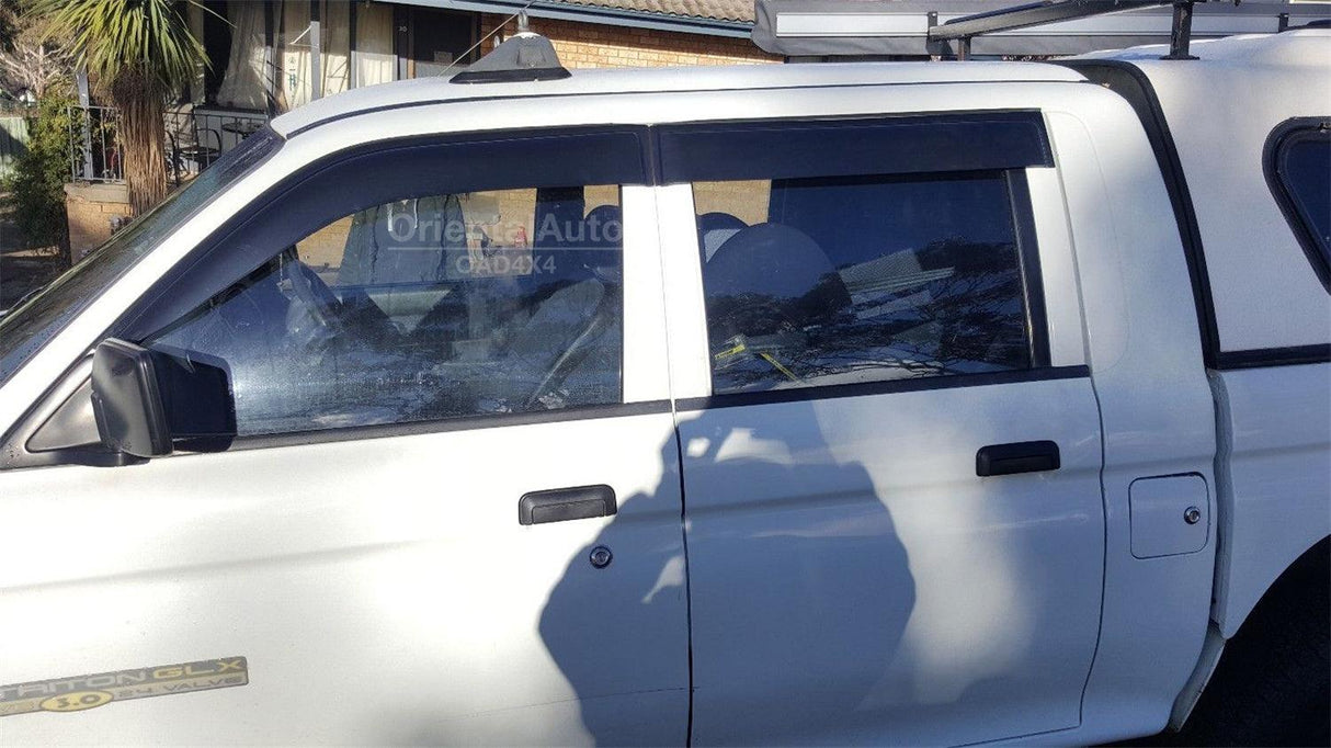 Weather Shields for Mitsubishi Triton MK Series Dual Cab 1996-2006