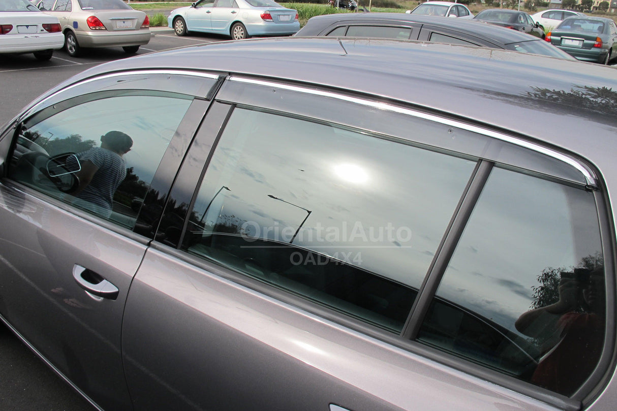 Chrome Edge Weather Shields for Volkswagen Golf 6th MK6 2009-2013