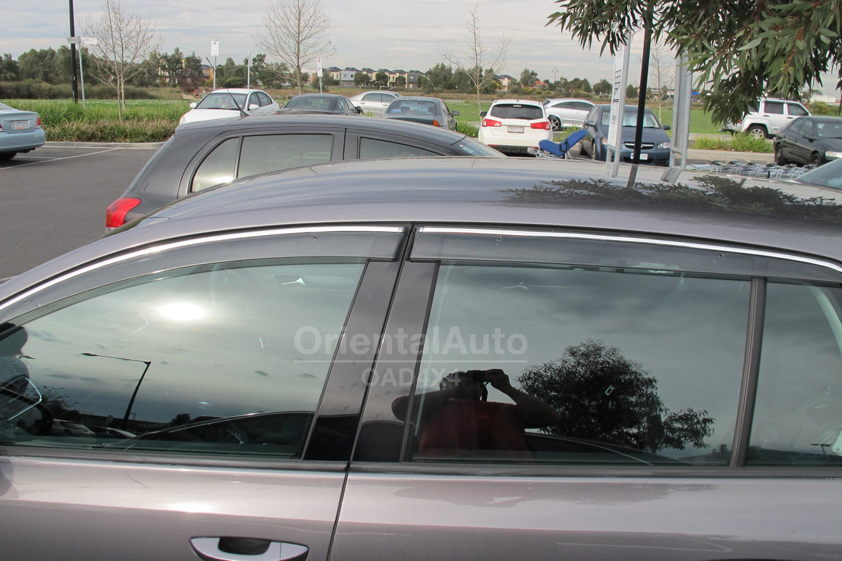 Chrome Edge Weather Shields for Volkswagen Golf 6th MK6 2009-2013