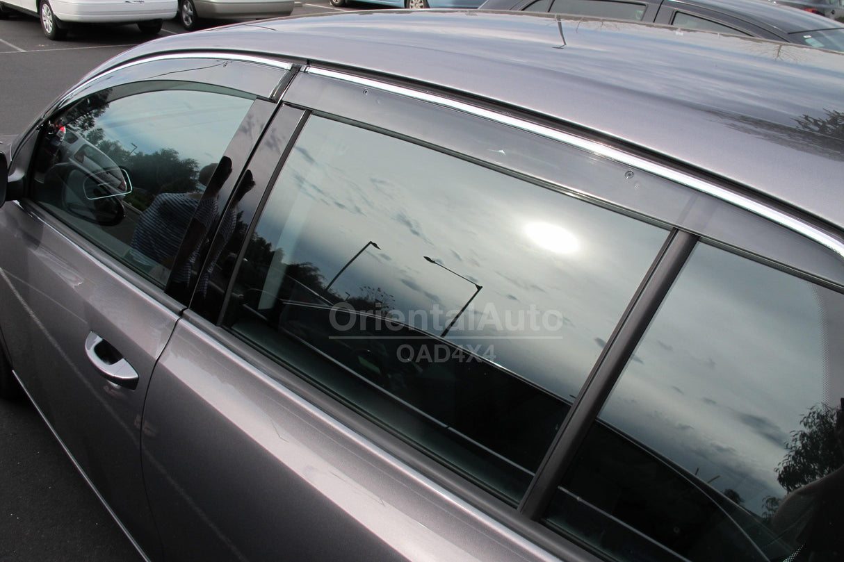 Chrome Edge Weather Shields for Volkswagen Golf 6th MK6 2009-2013