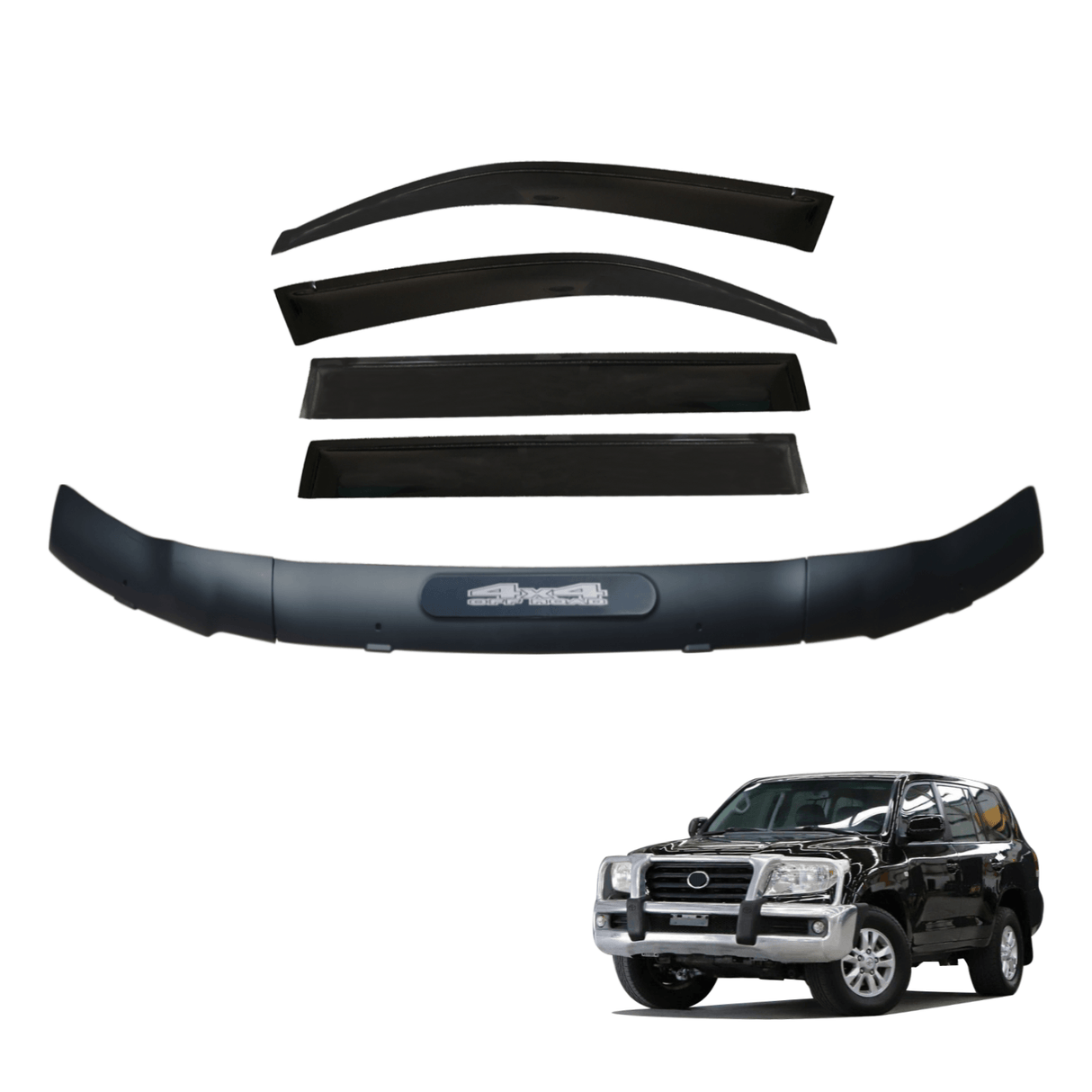 Bonnet Protector & Weathershields for Toyota Land Cruiser 200 Series 2007-2015