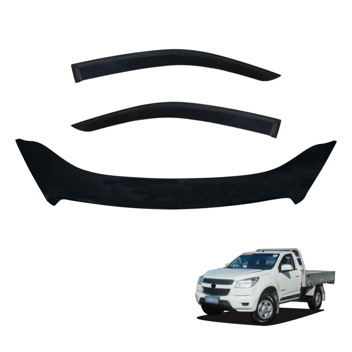 Bonnet Protector & Weathershields for Holden Colorado RG Series Single / Extra Cab 2012-2016 #Local Pickup ONLY 2PCS