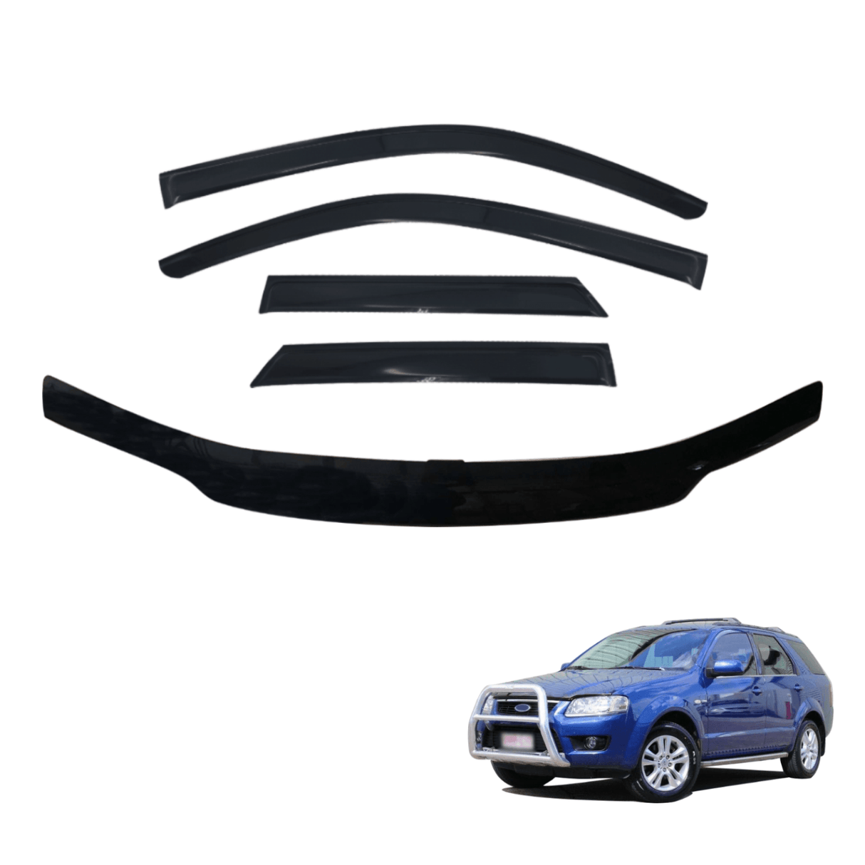 Bonnet Protector & Luxury Weathershields for Ford Territory 2004-2011