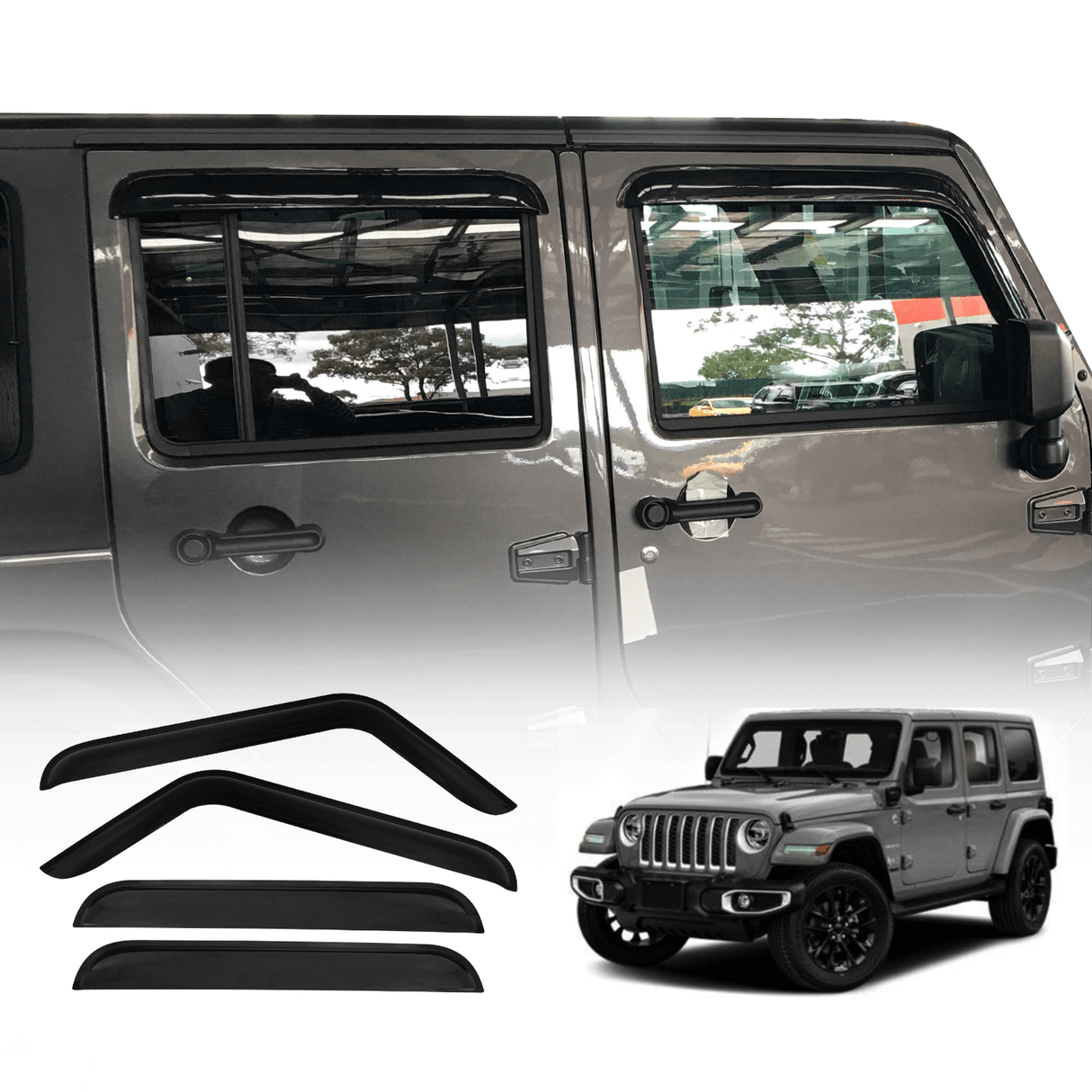 Luxury Weather Shields for Jeep Wrangler JL Series 2018-Onwards