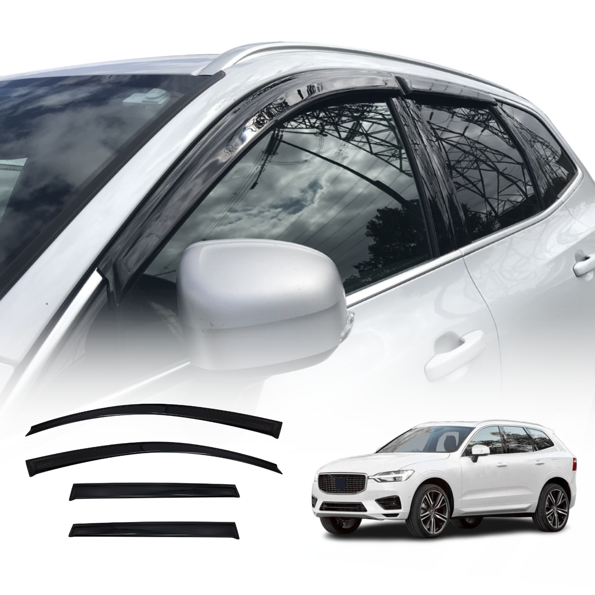 Luxury Weather Shields for Volvo XC60 2017-Onwards