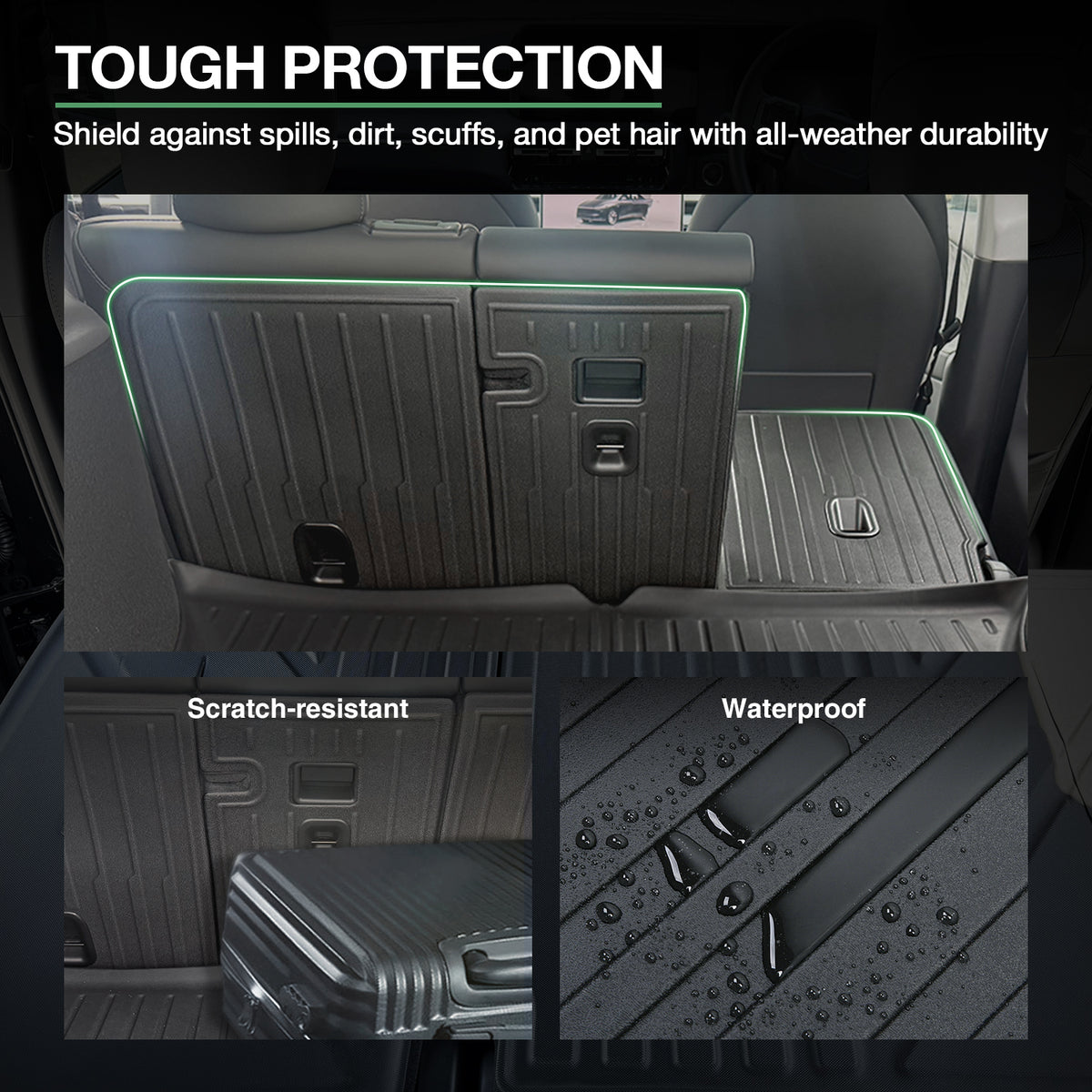 Boot Liner Back Seat Protector for Tesla Model Y Juniper 2025-Onwards