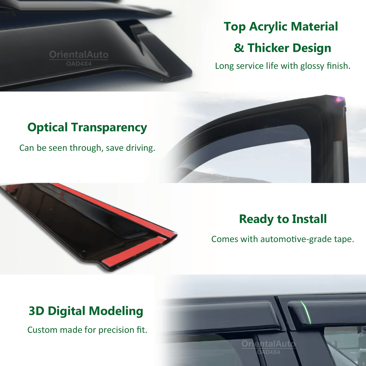 Bonnet Protector & Luxury Weathershields for Ford Ranger Extra Cab Next-Gen 2022-Onwards