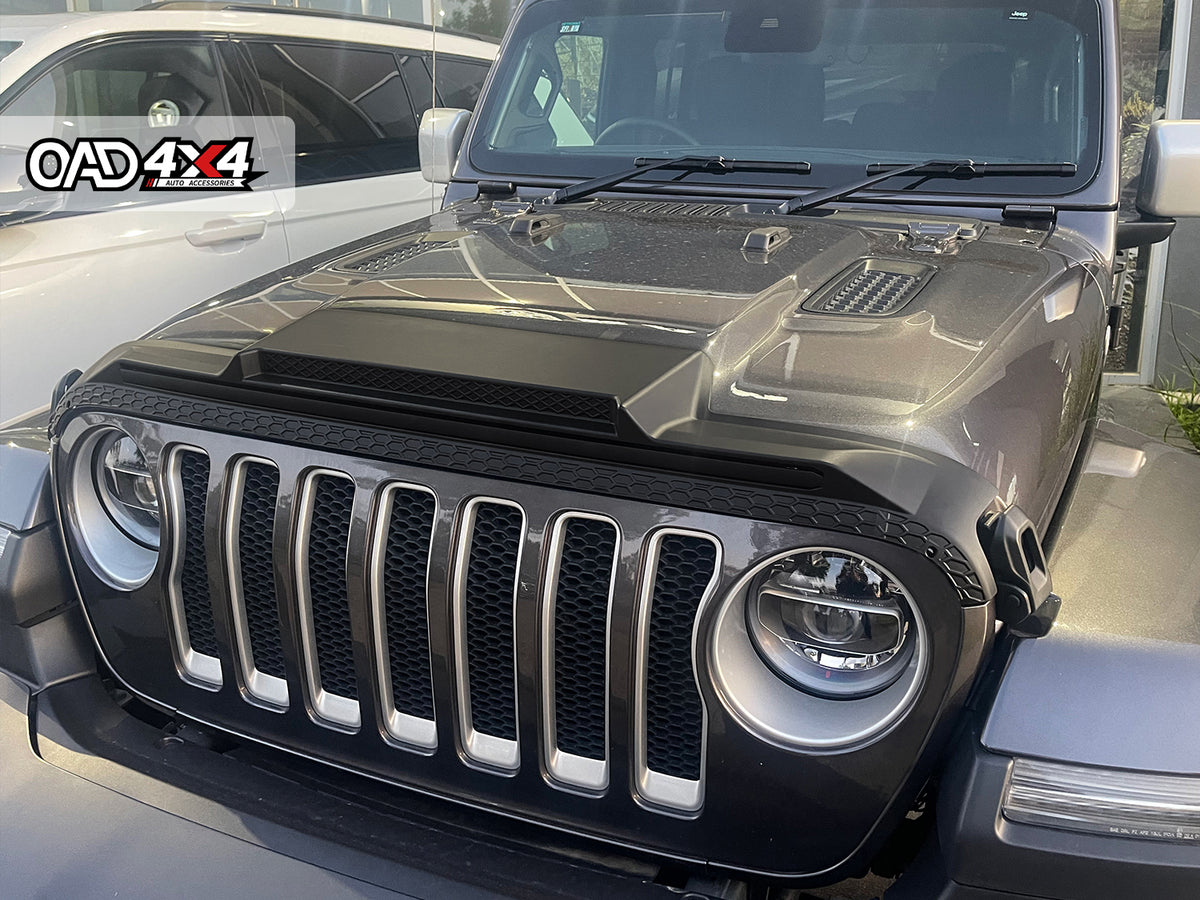 Bonnet Protector & Widened Weathershields for Jeep Wrangler JL Series 2018-Onwards