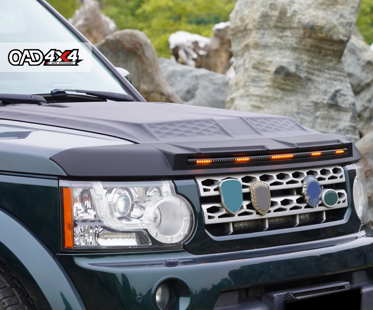 Bonnet Protector with LED Lights for Land Rover Discovery 3 4 2004-2016