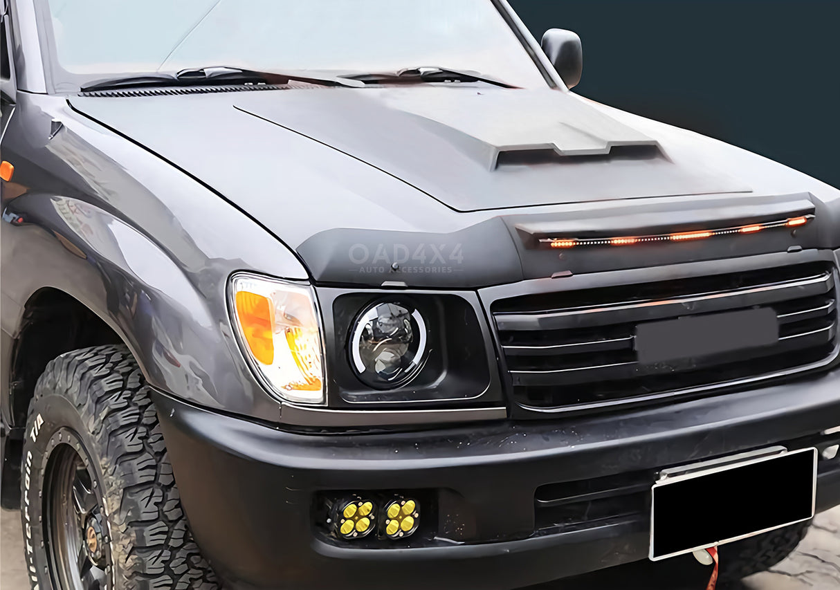 Bonnet Protector with LED Lights for Toyota Land Cruiser 70 76 78 79 2007-2023
