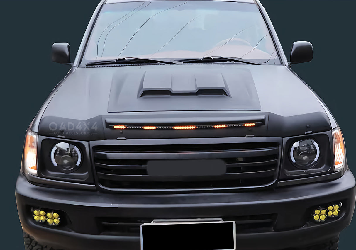 Bonnet Protector with LED Lights for Toyota Land Cruiser 70 76 78 79 2007-2023