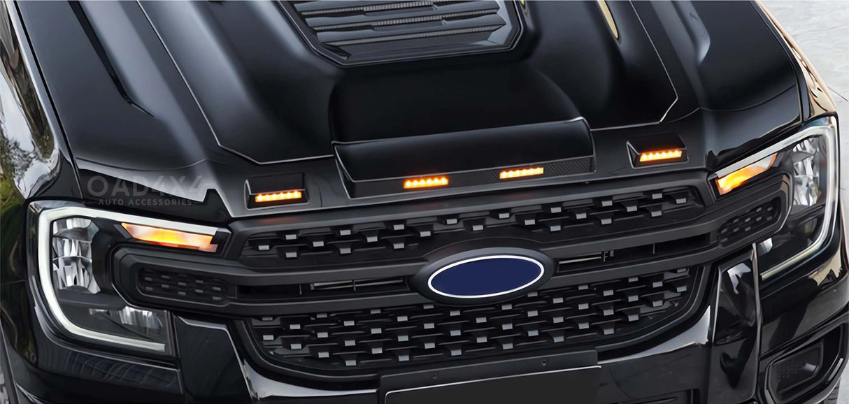Bonnet Protector with LED Lights for Ford Ranger Next-Gen 2022-Onwards