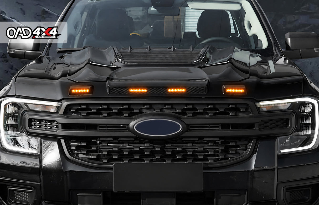 Bonnet Protector with LED Lights for Ford Ranger Next-Gen 2022-Onwards