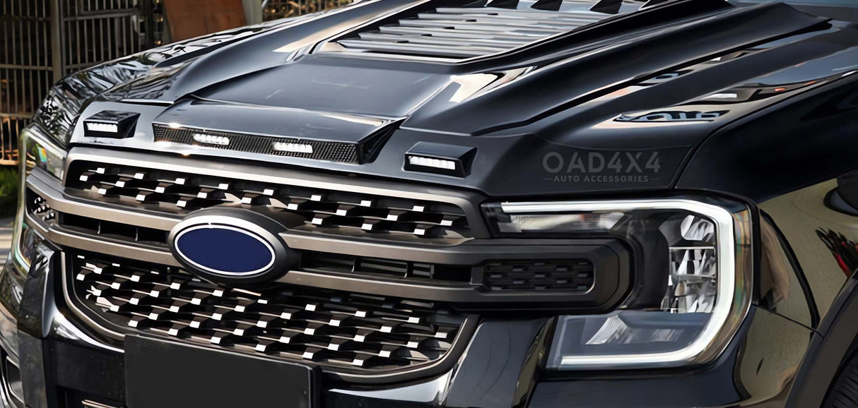 Bonnet Protector with LED Lights for Ford Ranger Next-Gen 2022-Onwards